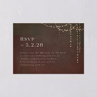 Enchanted Evening Wedding Response Cards Rust Signature Standard
