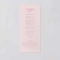 Shimmering Frame Wedding Programs Gold Pink Cotton Signature