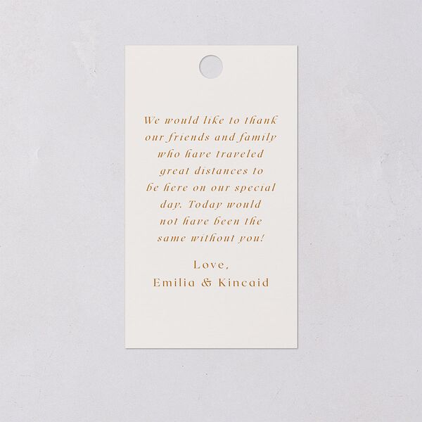 Wild Pansies Favor Gift Tags Rose Gold Signature