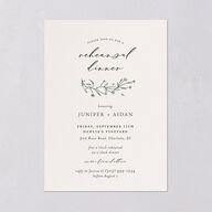 Gilded Monogram Rehearsal Dinner Invitations Dark Camo Signature Blank Standard