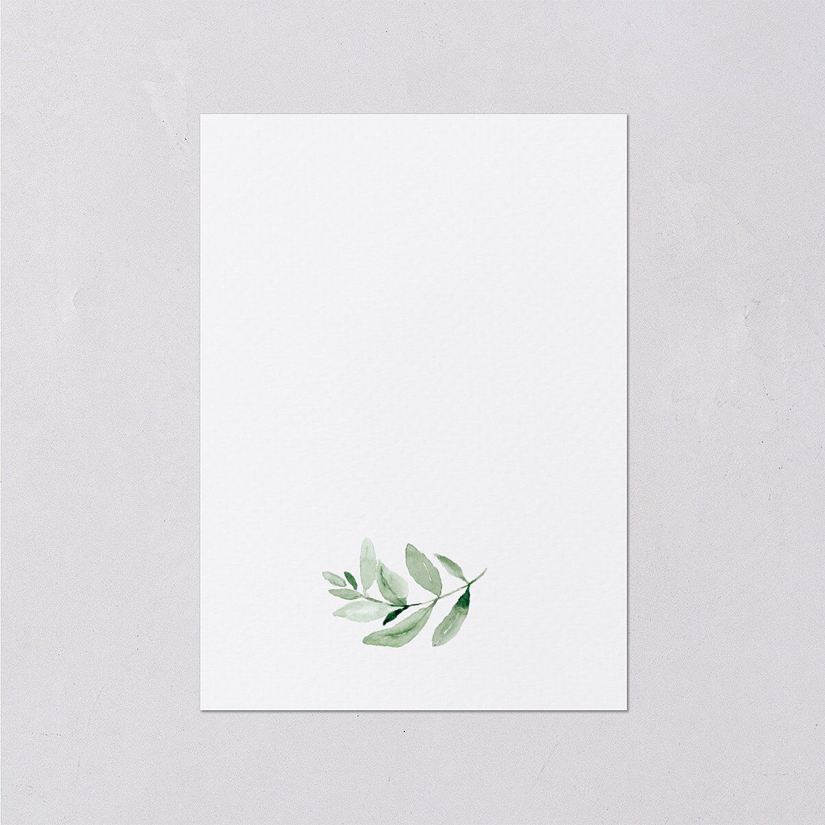 Gorgeous Greenery Wedding Enclosure Cards Pure White Signature Standard