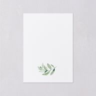 Gorgeous Greenery Wedding Enclosure Cards Pure White Signature Standard