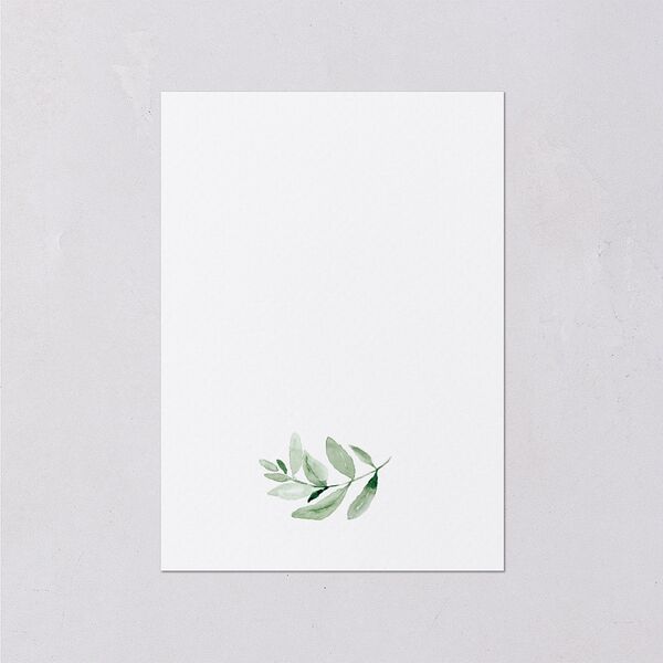 Gorgeous Greenery Wedding Enclosure Cards Pure White Signature Standard