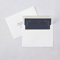 Romantic Branches Envelope Liners Navy Standard
