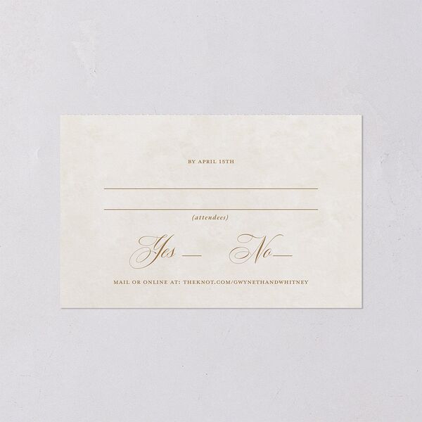 Fairytale Garden All-in-One Wedding Invitations Sage Signature Light Both Recipient and Return Addresses No