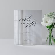 We Do Mirrored Acrylic Favor Tabletop Sign X-small Midnight Mirrored Acrylic XS Tabletop Favor Standard