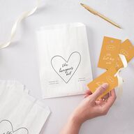 Sunny Day Modern Script Favor Gift Tags Pure White Signature