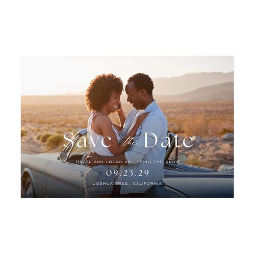Desert Cactus Save the Date Postcards Peach Fuzz Postcard