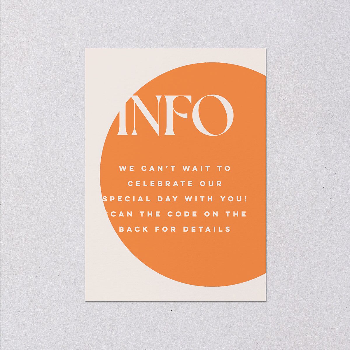 Retro Sunburst Wedding Enclosure Cards Pumpkin Signature