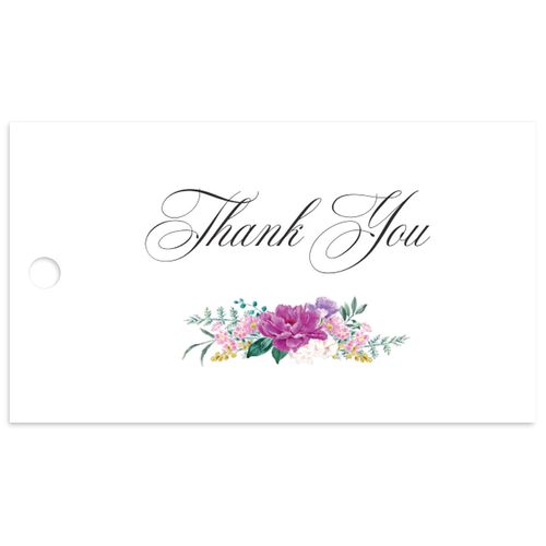 Glamorous Regency Garden Favor Gift Tags by Bridgerton Bordeaux Signature