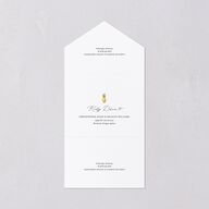 Charming Charleston All-in-One Wedding Invitations Pure White Signature Light Both Recipient and Return Addresses No