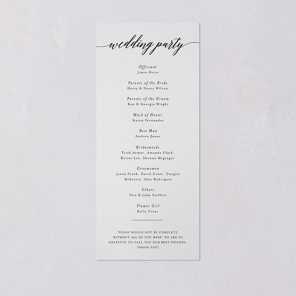 We Do Foil Wedding Programs Gold Midnight Signature