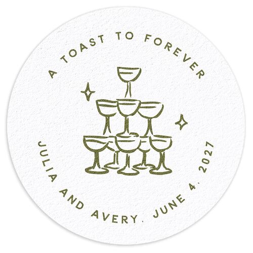 Hand Drawn Cake Coasters Dark Camo Cardboard Circle