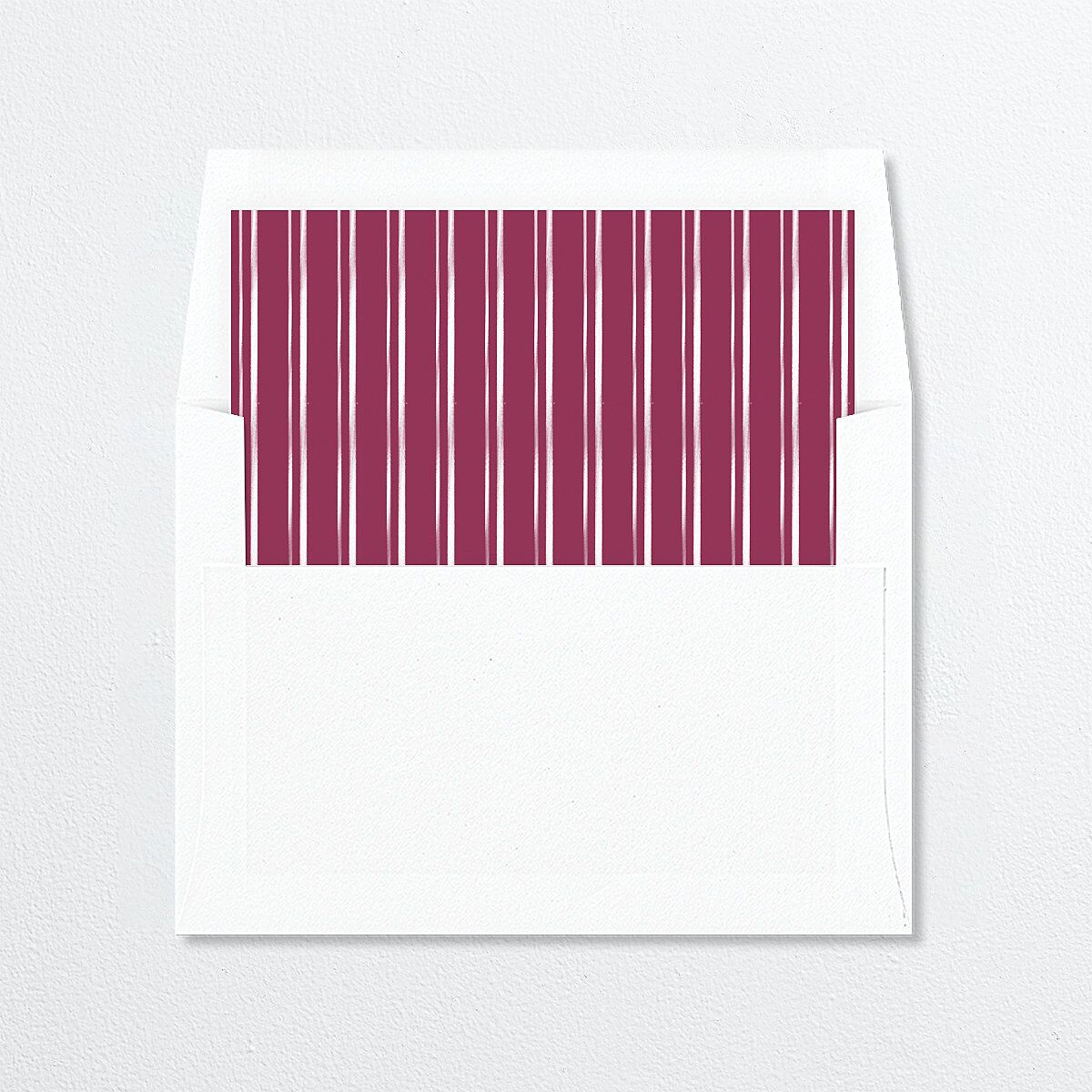 Scripted Feliz Navidad Envelope Liners Raspberry Standard