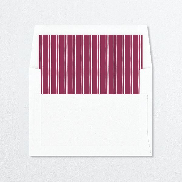 Scripted Feliz Navidad Envelope Liners Raspberry Standard