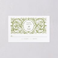Vintage Toile All-in-One Wedding Invitations Dark Camo Signature Light Both Recipient and Return Addresses No