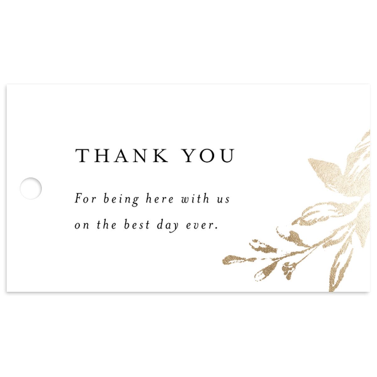 Shining Leaves Favor Gift Tags