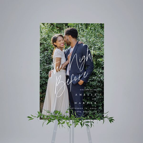 The Night Before You Are Mine Photo Standard Welcome Sign Large Midnight Standard Indoor Foam Core L Welcome