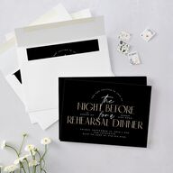 Headline Rehearsal Dinner Invitations Licorice Signature Blank