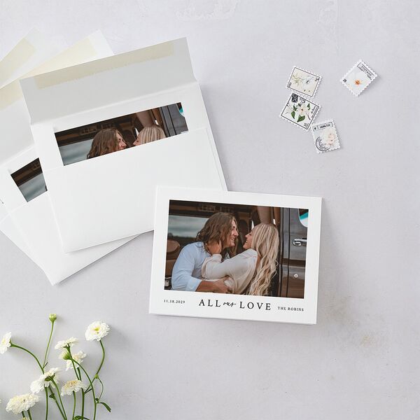 Captured Love Thank You Cards Pure White