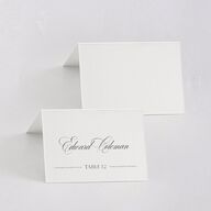 Classically Elegant Place Cards Pure White Signature