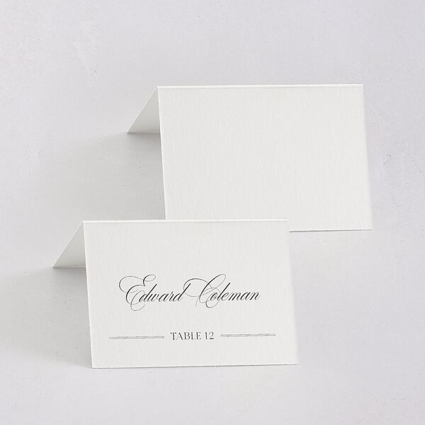 Classically Elegant Place Cards Pure White Signature