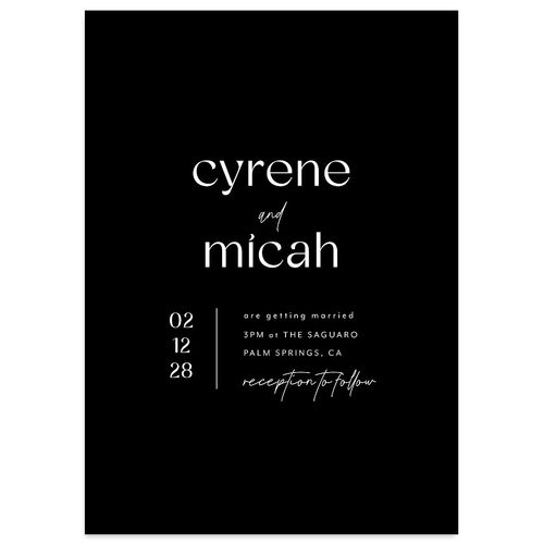 Simply Stated Wedding Invitations Licorice Signature Blank No Standard