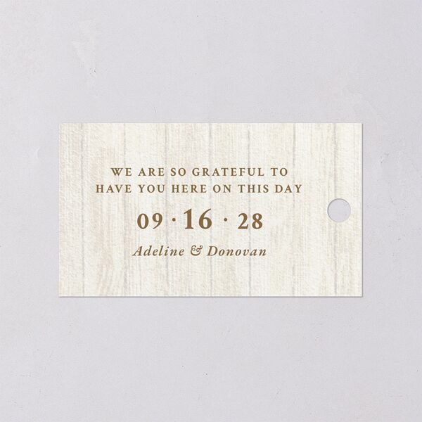 Farmhouse Lights Favor Gift Tags Walnut Signature