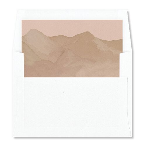 Mountain Wildflowers Envelope Liners Mocha Standard