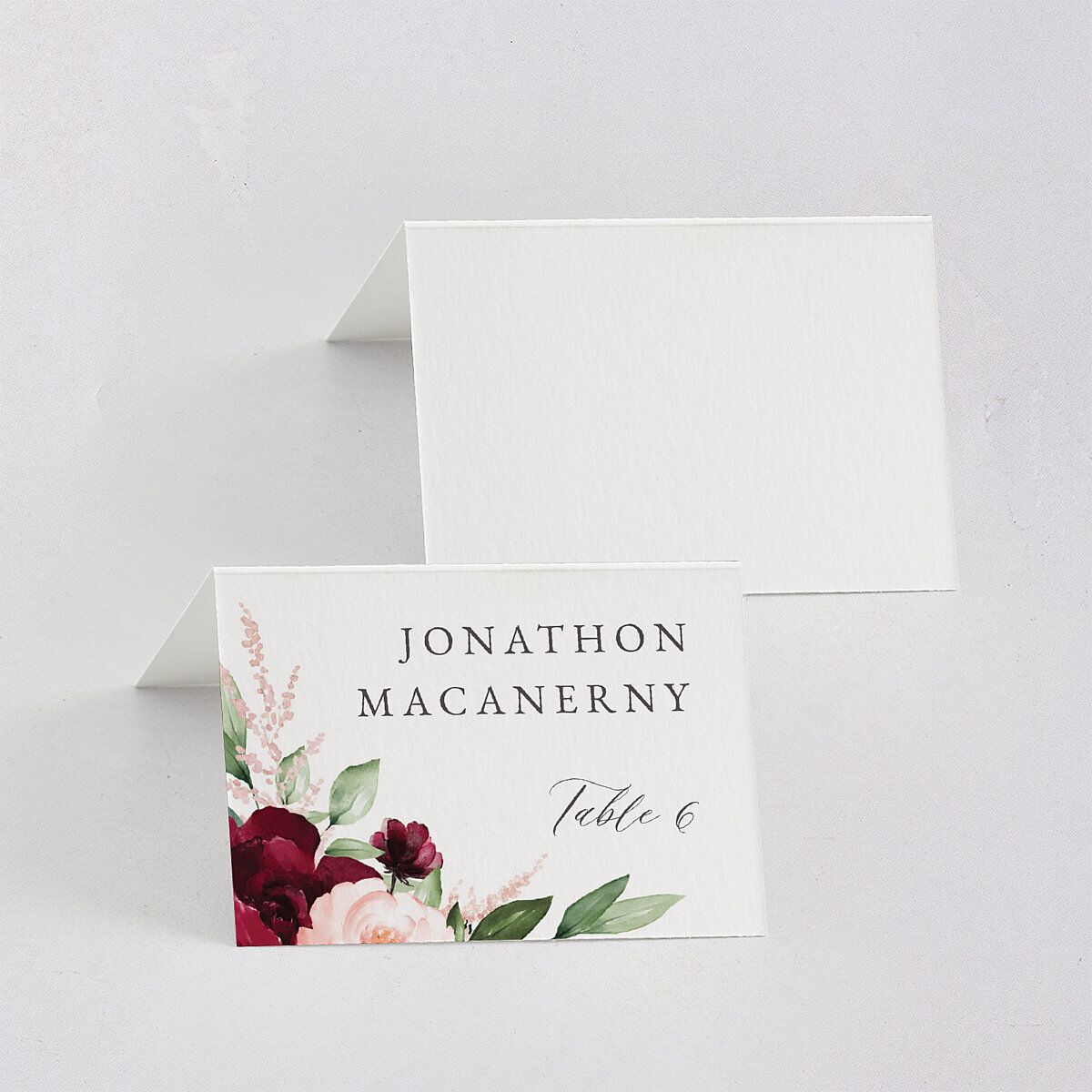 Beloved Floral Place Cards — view 3