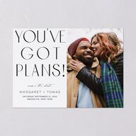 Real Talk Save The Date Cards Cotton Signature smooth Blank No