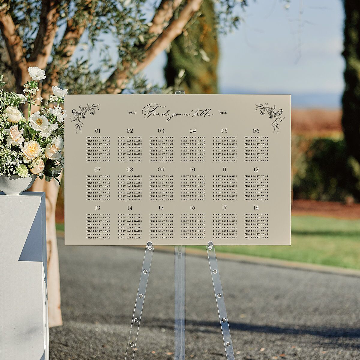 Antique Victorian Botanical Standard Seating Chart Sand Standard Indoor Foam Core L Seating