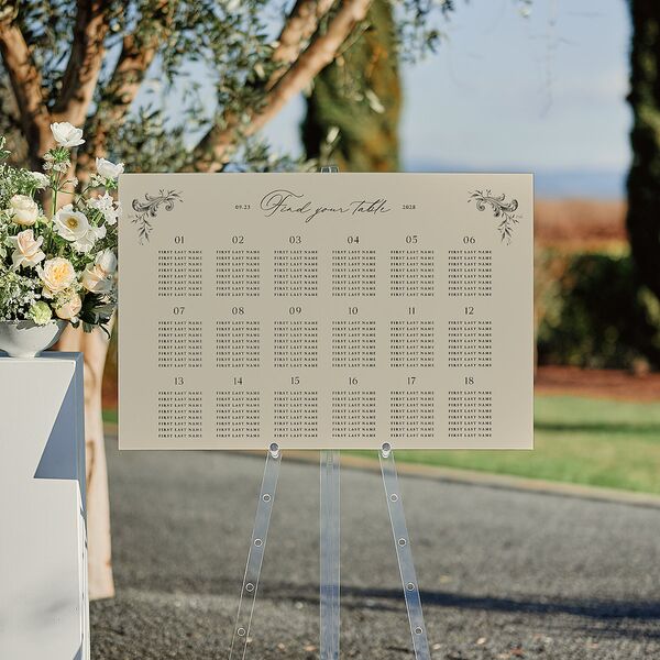 Antique Victorian Botanical Standard Seating Chart Sand Standard Indoor Foam Core L Seating