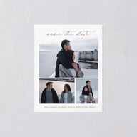 Bom Bloom Save the Date Petite Cards Pure White Signature smooth Blank No Standard