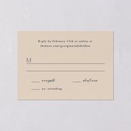 Desert Moon Wedding Response Cards Gold Dark Navy Signature