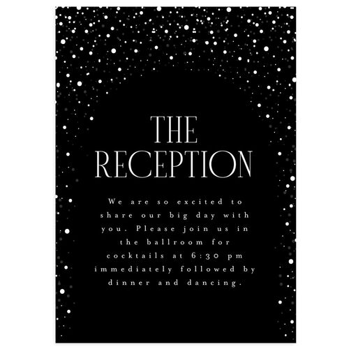 Sparkling Night Wedding Enclosure Cards Midnight Signature Standard