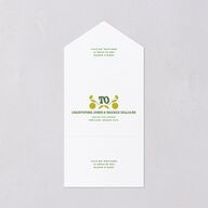 Wedstock All-in-One Wedding Invitations Scottish Green Signature Light Both Recipient and Return Addresses No