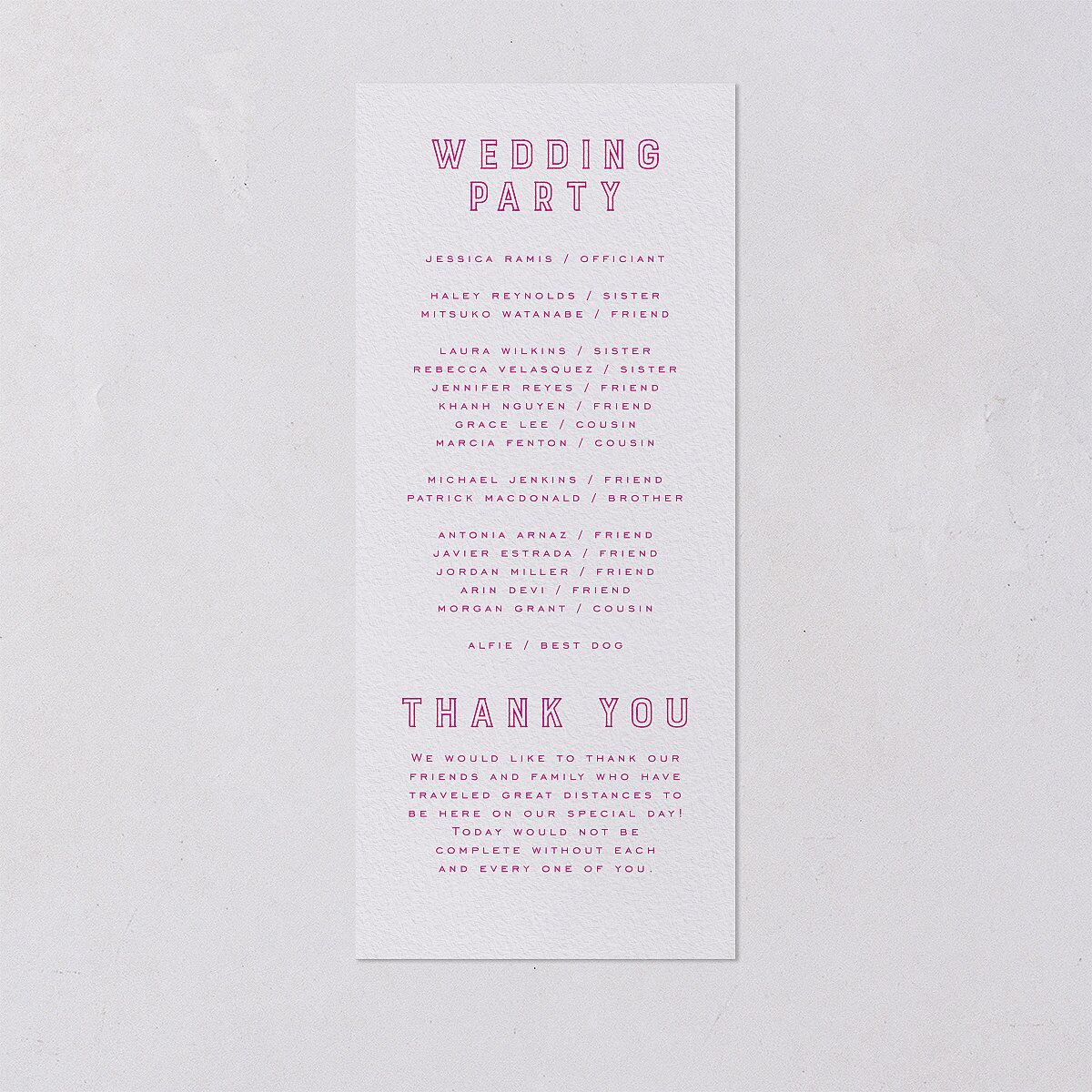 Iconic Beach Wedding Programs Tangerine Signature