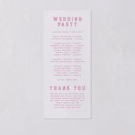 Iconic Beach Wedding Programs Tangerine Signature