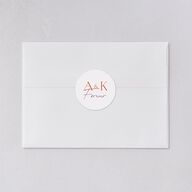 Ankara Print Wedding Stickers Marigold Circle