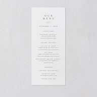 Flourishing Love Menus Gold Pure White Signature
