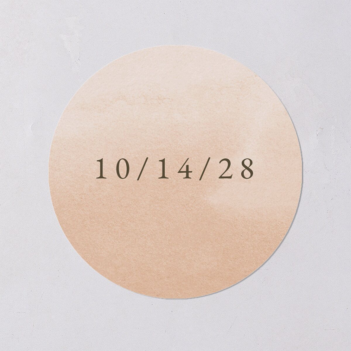 Eucalyptus Bouquet Wedding Stickers Terracotta Circle