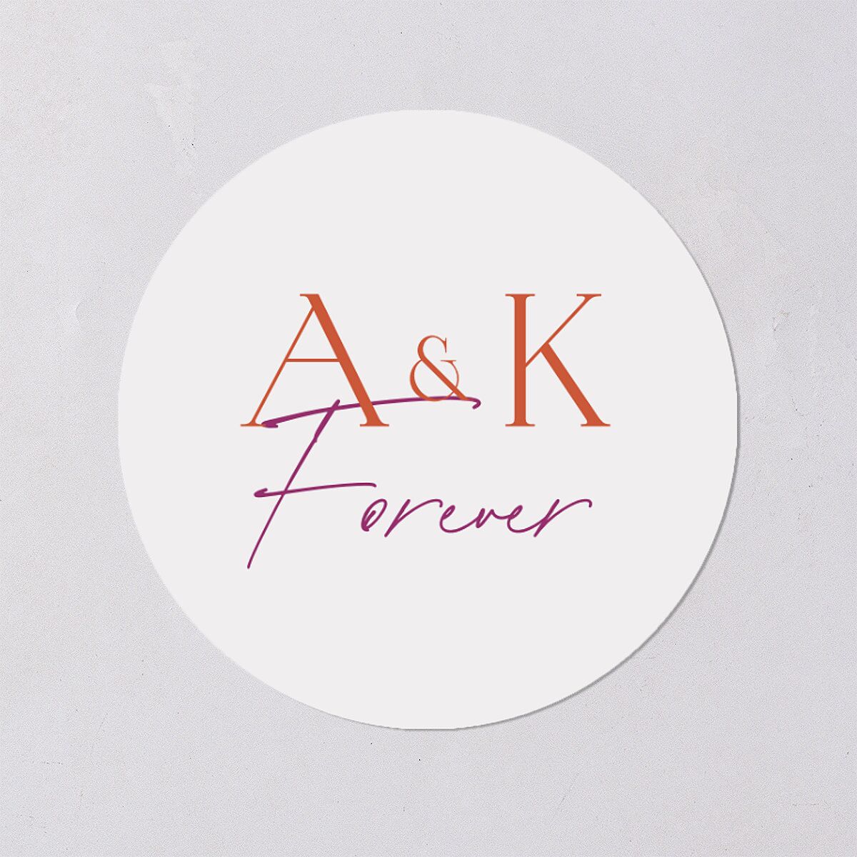 Ankara Print Wedding Stickers Marigold Circle
