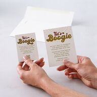 Disco Love QR Code RSVP Cards Umber Signature Standard
