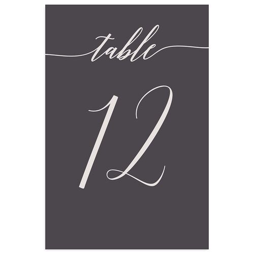 We Do Table Numbers Medieval Grey Signature