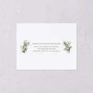 Floral Arc Save the Date Petite Cards Shell Pink Signature smooth Blank No Standard