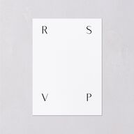 Lavish Palm Wedding Response Cards Rose Gold Pure White Signature Standard