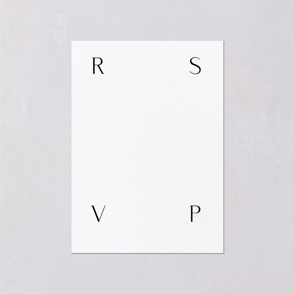 Lavish Palm Wedding Response Cards Rose Gold Pure White Signature Standard