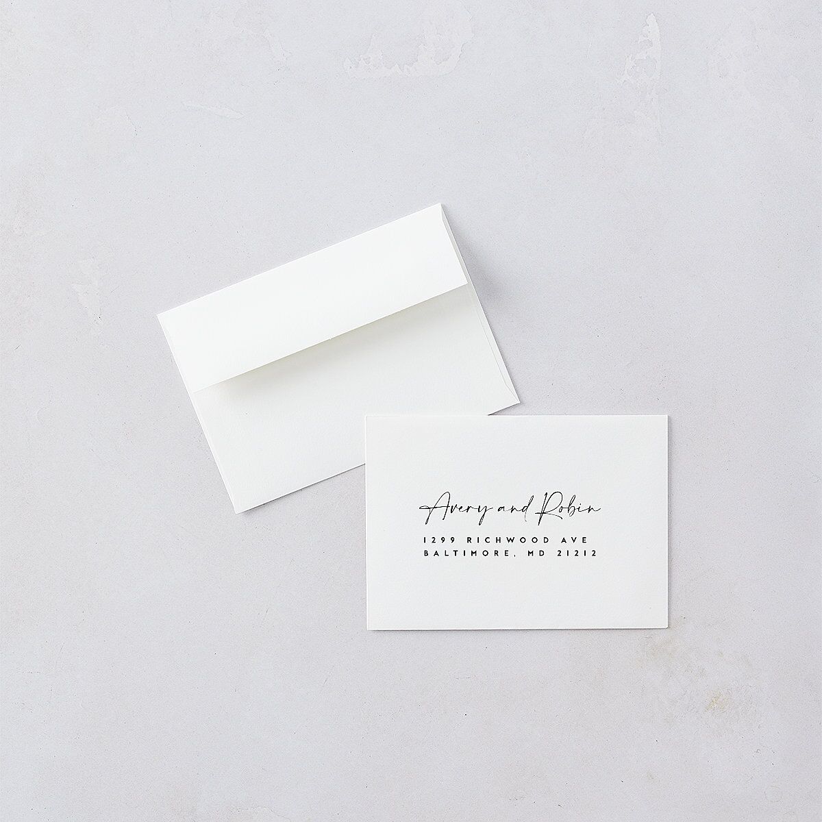 Modern Vow Wedding Response Cards Charcoal Signature Standard