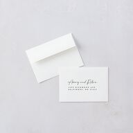 Modern Vow Wedding Response Cards Charcoal Signature Standard